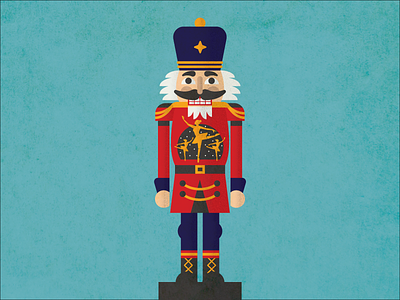 Nussknacker ballet christmas figurine illustration military mustache nutcracker soldier theater uniform winter