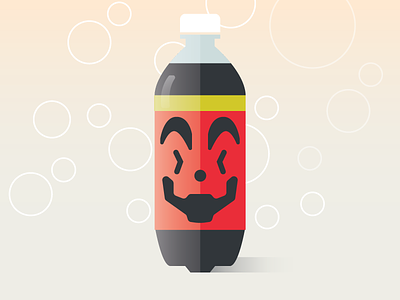 Faygo Face bottle bubbles clown cookbook faygo icon icp illustration juggalo pairing chart pop soda