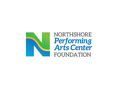 NPACF aleo bothell brand combination mark gradient identity lake washington logo map performing arts rebrand slab serif