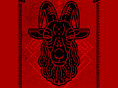 Black Phillip black phillip geometric gig poster goat graphic design horns illustration satan stoner rock the devil the vvitch the witch