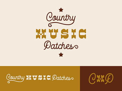 CMP Logo country music cowboy logo old timey old west typography wood type