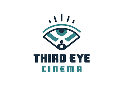 Third Eye Cinema cinema cult classic illuminati indie cinema knights templar or some shit logo design movie theater occult third eye