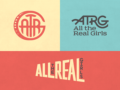 All the Real Girls americana cypher graphic design indie rock logo design monogram motif pnw rock and roll seattle typography wip