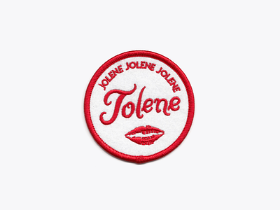 Jolene, Jolene, Jolene, Jolene classic country country music dolly dolly parton dollywood graphic design logo graphicdesign lips lipstick patch patch design typography