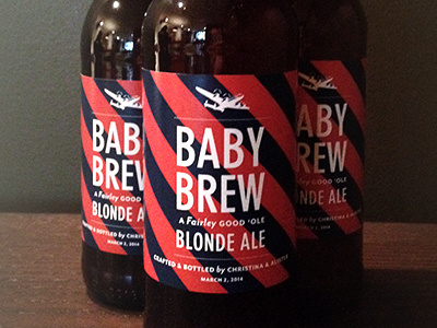 Baby Brew beer bottle packaging