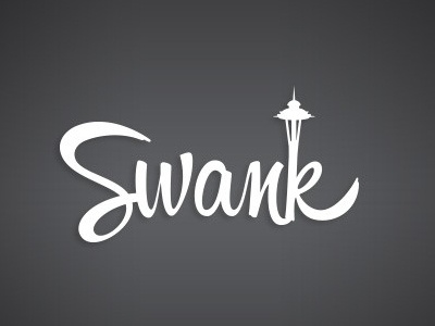 Seattle Swank script logo seattle