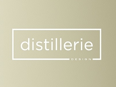 distillerie design interior design lowercase modern san serif white