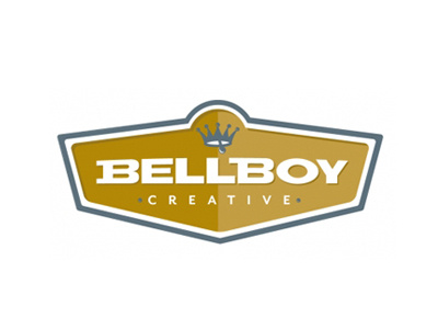 BellBoy Creative badge bell crown dimension gold yellow
