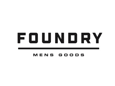 Foundry black and white industrial san serif trpographic