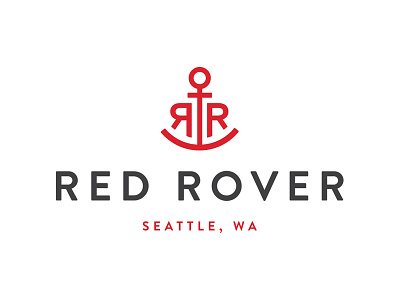 Red Rover anchor nautical rr san serif seattle. yacht ship