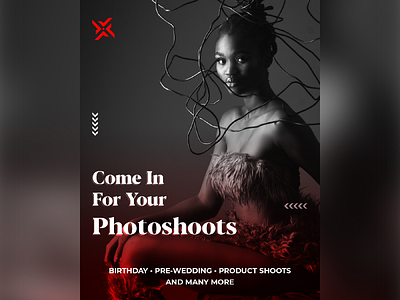 Storefront Ad Design for a Photography Studio design flyer design graphic design poster design typography