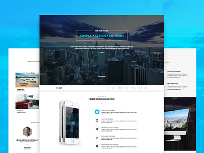 Flibz - One Page Parallax 