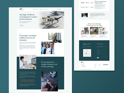 The High Performance Executive WordPress Web Design branding design illustration logo minimal typography ui ux web website