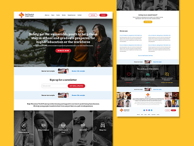 High Mountain Youth Project WordPress Web Design