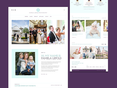 Pamela Lepold Photography WordPress Web Design