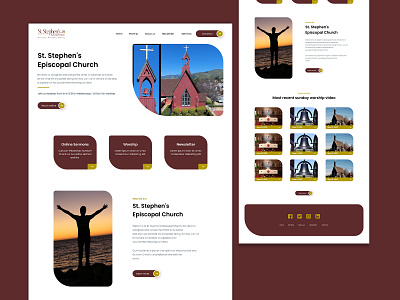 St Stephen's Episcopal Church WordPress Web Design branding design graphic design illustration logo minimal typography ui ux vector