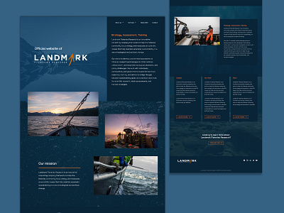 Landmark Fisheries Research WordPress Web Design