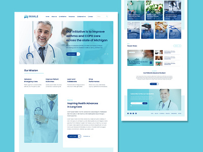 Custom WordPress Web Design for Inhale!