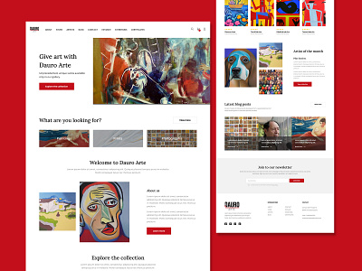 Dauro Arte WordPress Web Design