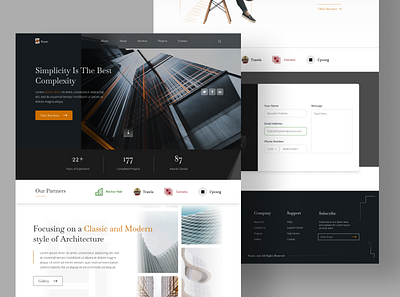 Architecture Studio Landing page architecture figma landingpage ui web