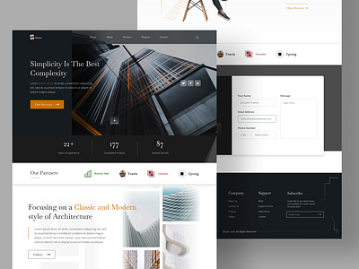 Architecture Studio Landing page