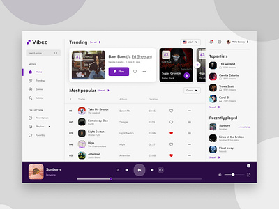 Music Player UI