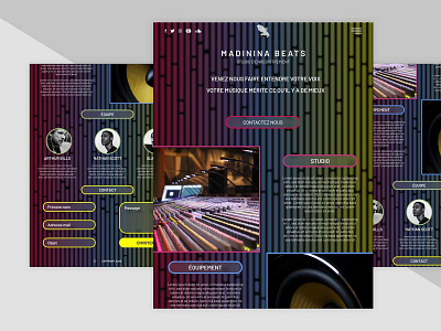 Madinina Beats design ui ux web webdesign website