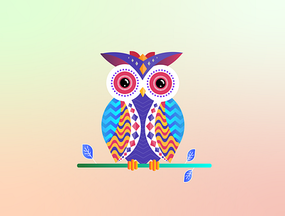 Tribal Owl branding design digitalwatercolourstokespastels graphic design illustration illustrator logo motion graphics ui ux vector