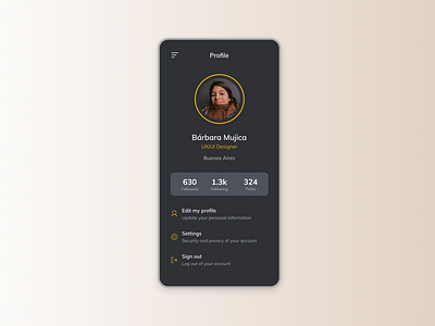 Maratón UI - User profile