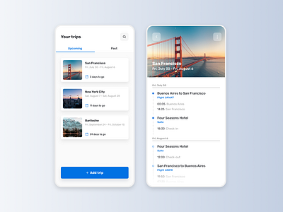 Maratón UI - Itinerary 2d app challenge dailyui design flight graphic design itinerary mobile product design ui web design