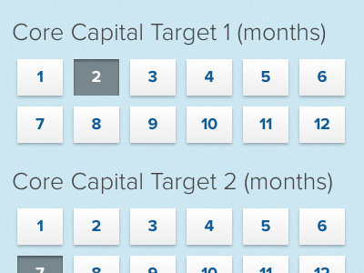 Core Capital Target Configuration accounting cloud ui user interface