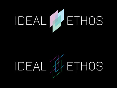 Ideal Ethos Logo (dark) branding dark eco intersection logo sustainability