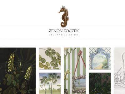 Zenon's Art decorative artist fine art portfolio website