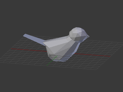 Poly Bird 3d bird blender render