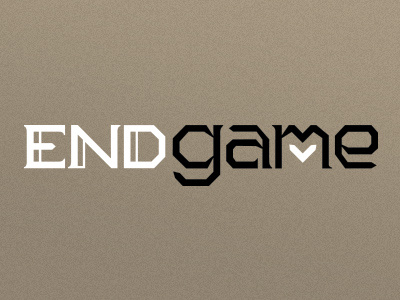 ENDgame Logo branding games lettering logo medieval signage tabletop typography