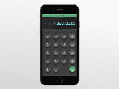 Daily UI #004—Calculator calculator dailyui