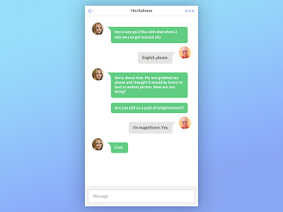 Daily UI #013—Direct Messaging 013 chat dailyui direct message