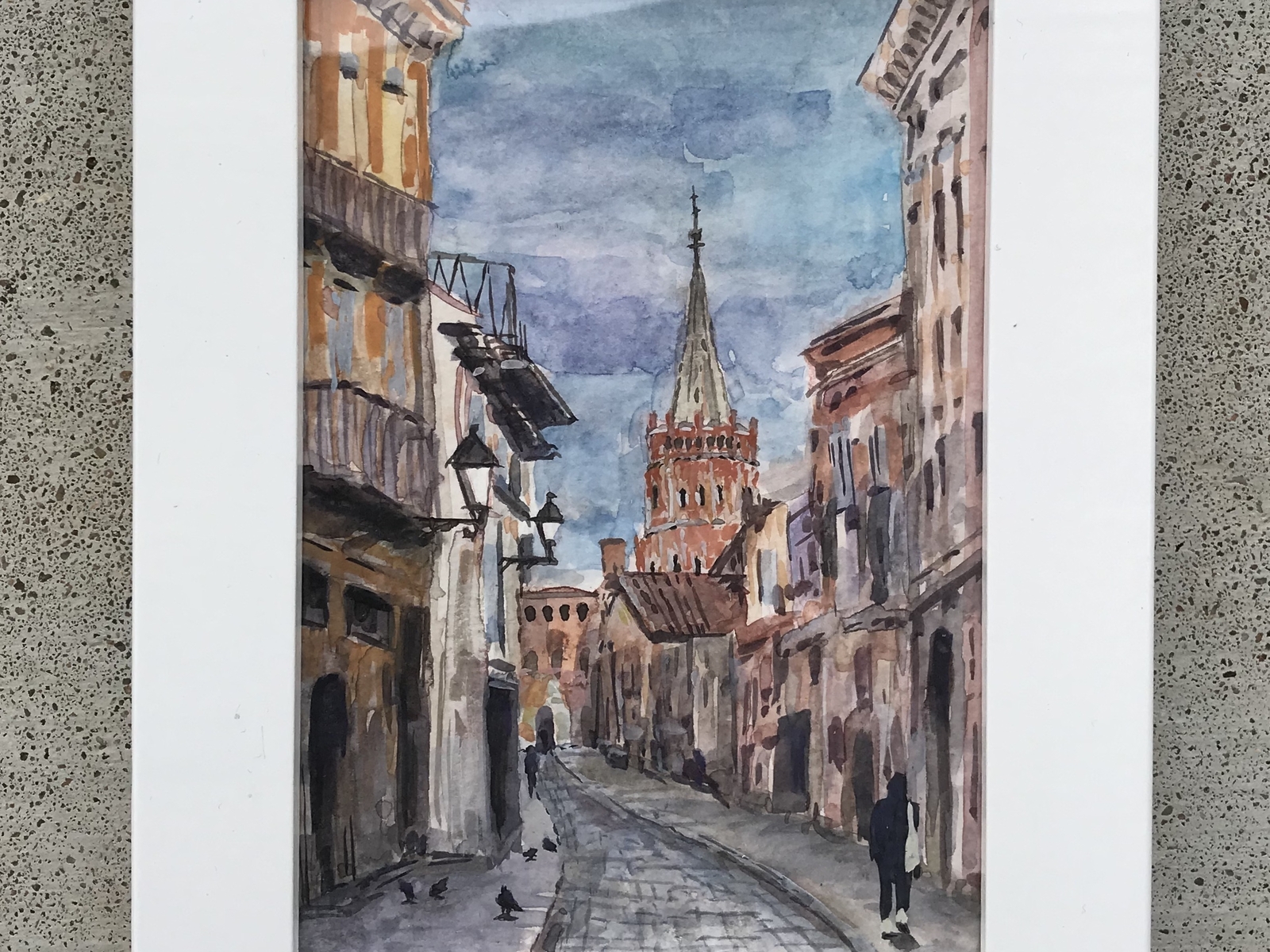 Toulouse watercolor france painting toulouse watercolor