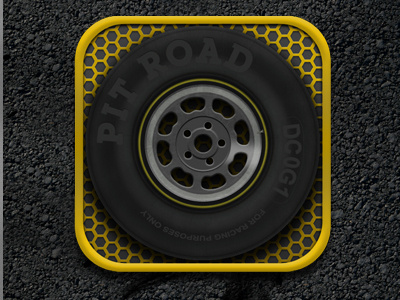 Pit Road Tire Icon grate icon ios icon nascar pit road tire
