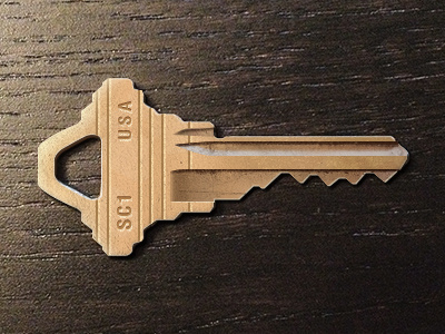 Practice Object gold illustration key lock practice real unlock