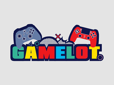 Gamelot logo logo logo design logodesign vintage logo