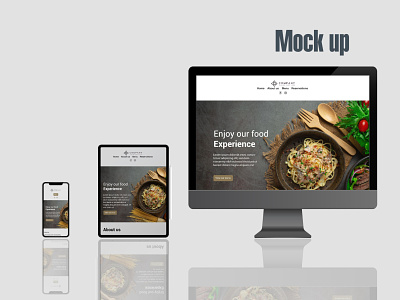 Website mock-up restaurant food mock up mock up mockup mockups restaurant web web design webdesign website website design
