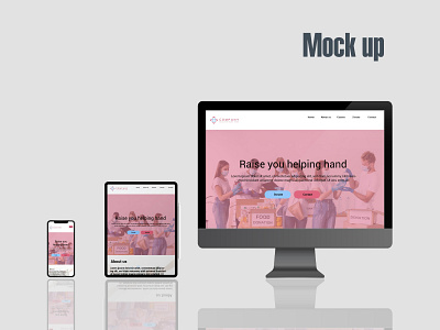 Website mock-up charity mock up mock up mockup mockups web web design webdesign website website design