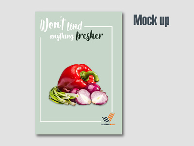 Poster mock-up green mock up mock up mockup onion poster poster artwork supermarket vegetable