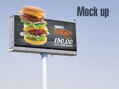 Billboard mock-up billboard burguer mock up mock up mockup psd