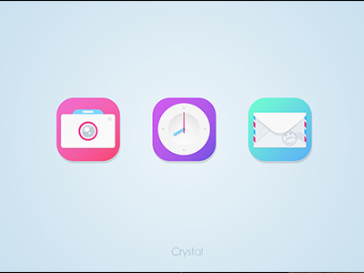 Icon Practice camera clock icon mail