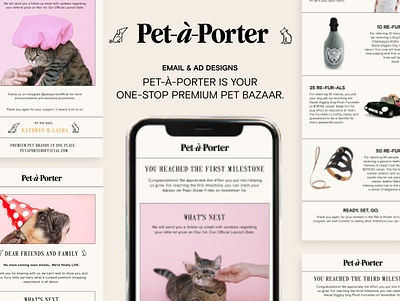 Pet-a-Porter Ads & Email Design ad design ads email design email marketing emails graphic design marketing pets