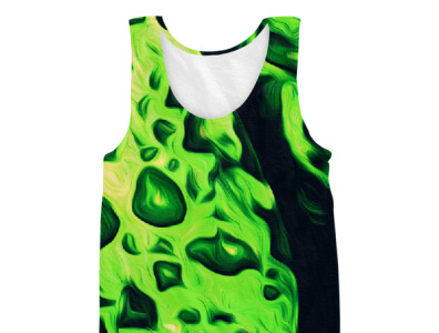 Glowing Green Men All Over TANK TOP for sale