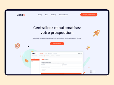 Leadzi - Landing Page For Email Automation Saas