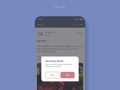 Pop-Up/Overlay app design flat minimalist sketch ui